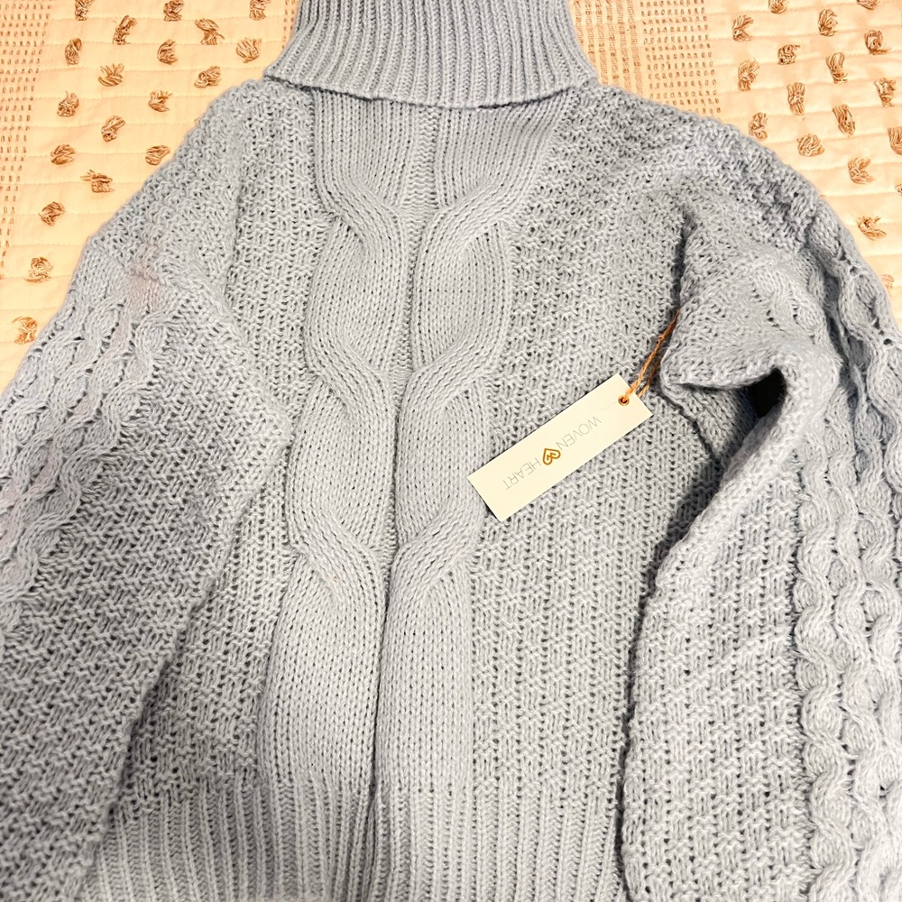 Woven Heart Sweater
